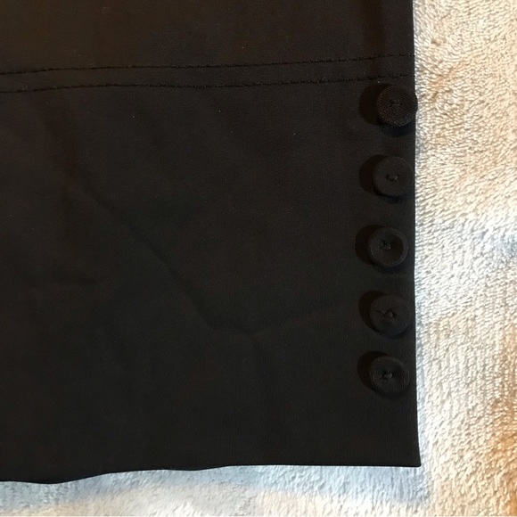 Yushi black pants XL Kozzy PK101 buttons on legs Lagenlook NWT boutique - Picture 10 of 10